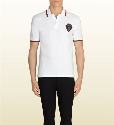 gucci wit shirt|white Gucci shirts for men.